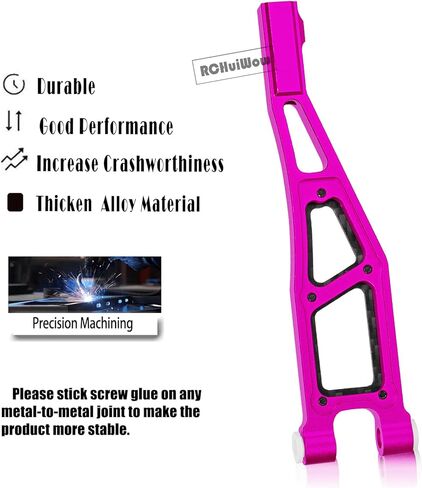 RC Alloy Front Upper Suspension Arms Upgrades Part for 1/8 Kraton 6S BLX,Outcast 6S BLX,Talion 6S BLX, Notorious 6S BLX,Aluminium Front Upper A Arms w/Pivot Balls,2pcs,Navy Blue in Kuwait