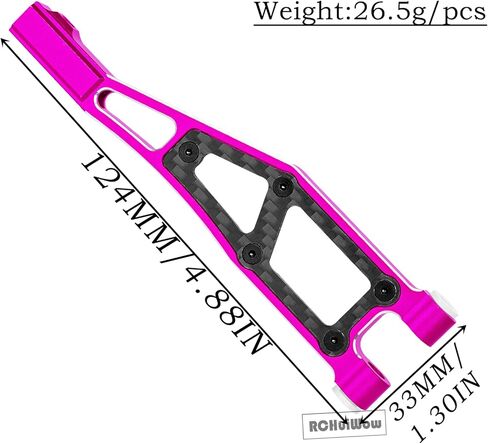 RC Alloy Front Upper Suspension Arms Upgrades Part for 1/8 Kraton 6S BLX,Outcast 6S BLX,Talion 6S BLX, Notorious 6S BLX,Aluminium Front Upper A Arms w/Pivot Balls,2pcs,Navy Blue in Kuwait