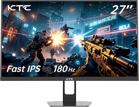 KTC 24inch Monitor, Fast IPS 1080p 144Hz 165Hz 1ms, 125.25% sRGB, HDR, Borderless Gaming Monitor PC Monitor, FreeSync Premium & G-Sync, HDMI 2.0x2, DP1.4x2, Vesa Support, Eye Care for Gamers in Kuwait