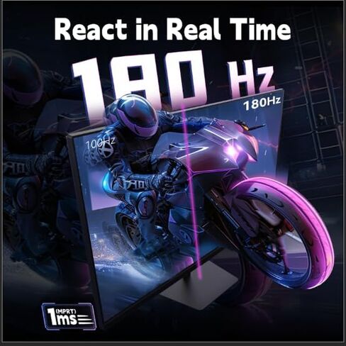 KTC 24inch Monitor, Fast IPS 1080p 144Hz 165Hz 1ms, 125.25% sRGB, HDR, Borderless Gaming Monitor PC Monitor, FreeSync Premium & G-Sync, HDMI 2.0x2, DP1.4x2, Vesa Support, Eye Care for Gamers in Kuwait