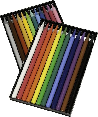 Koh-I-Noor Progresso Woodless Colored 12-Pencil Set, Assorted Colored Pencils (FA8756.12) in Saudi Arabia