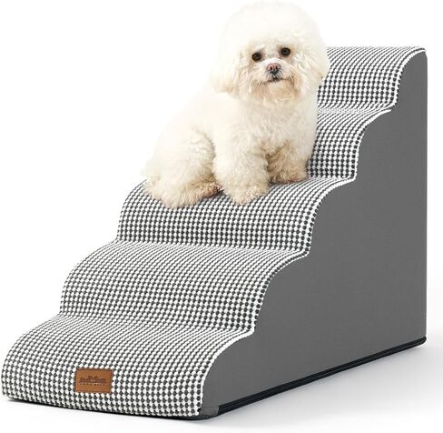 COZY KISS Dog Stairs for Small Dog 19.7" H, 4 Step Pet Ramp for Bed in Saudi Arabia