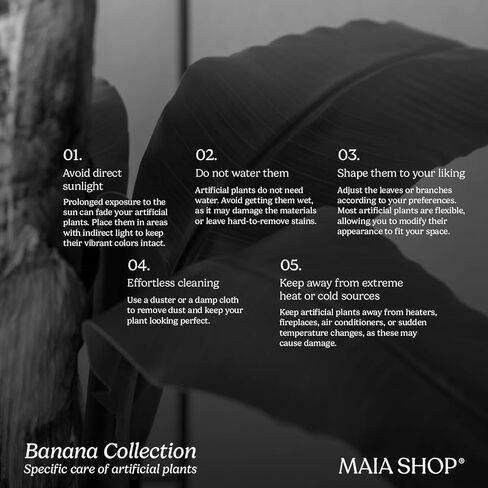 Maia Shop 7ft شجرة موز اصطناعية ، نباتات مزيفة للديكور المنزلي ، شجرة اصطناعية ، جذع خشبي طبيعي in Kuwait
