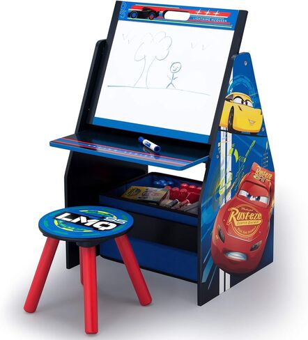 دلتا أطفال ديلوكس للأطفال easel ، مكتب ، براز ، منظم لعبة ، ديزني ميني ماوس in Kuwait