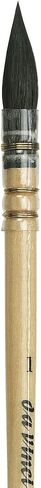 Da Vinci Watercolor Series 418 Petit Gris Pur Paint Brush ، Wash/Mop Russian Blue Squirrel ، Size 2 (418-02) in Kuwait
