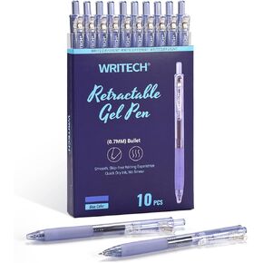 WRITECH Retractable Gel Pens Quick Dry Ink Pens Fine Point 0.5mm Multicolor For Journaling, Drawing, Doodling, and Notetaking (Multicolor)
