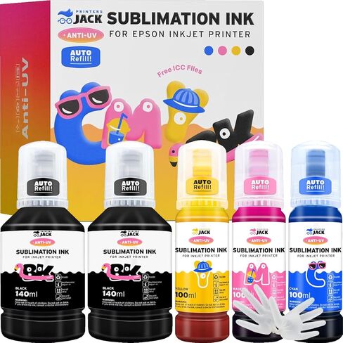 الطابعات jack 4x100ml sublimation ink ink إعادة ملء لطابعات supertank ET2800 ET15000 ET-2720 ET-4700 ET-2760 ET-3760 ET-4760 ET-2700 ET-2750 ET-4750 L3110 L3150 /إصدار الطباعة الحرة /الطبقة الحرة. in Kuwait
