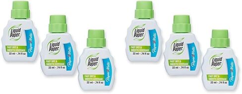Paper Mate Liquid Paper Fast Dry Correction Fluid, 22 ml, 3 Count in Kuwait
