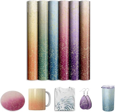 Sublimation Transfer Ink Sheets - Solid Color Insoluble Transfer Sheets for Tumbler T-Shirts Mugs,14pcs,12" x 10" Pre-Printed Sublimation Paper for Cricut Heat Press Mug in Saudi Arabia