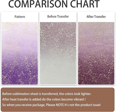 Sublimation Transfer Ink Sheets - Solid Color Insoluble Transfer Sheets for Tumbler T-Shirts Mugs,14pcs,12" x 10" Pre-Printed Sublimation Paper for Cricut Heat Press Mug in Saudi Arabia