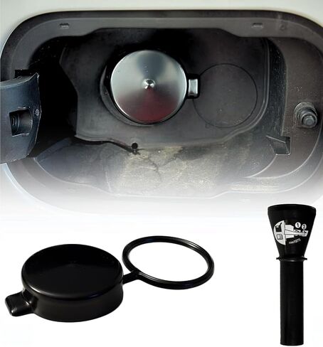 Cap & Shield Tethered 2.375inch ID, Capless Gas Cap Dirt, Water & Dust Cover Compatible With GMC, Chevrolet, Buick & Cadillac Capless Gas Cap Fuel Filler Nozzle Cover in Saudi Arabia