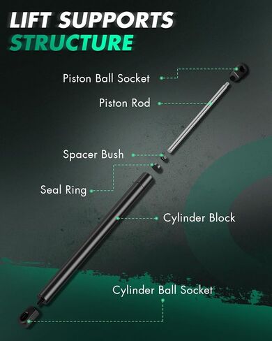 SCITOO Liftgate Lift Supports Replacement Struts Gas Springs Shocks Fit for Nissan Pathfinder 2005-2013 in Saudi Arabia