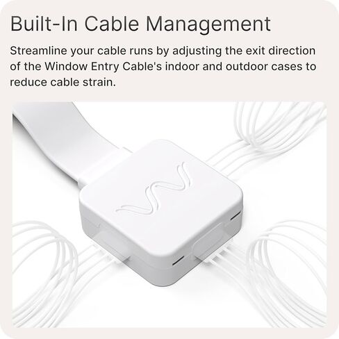 Waveform [v2] Window Entry Cable: Low-Loss, Ultra Flat-Ribbon 4-in-1 Passthrough Cable | SMA Male to SMA Female | for Windows and Doors in Saudi Arabia
