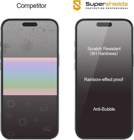 Supershieldz (2 Pack) Designed for iPhone 12 and iPhone 12 Pro (6.1 inch) (Privacy) Anti Spy Tempered Glass Screen Protector, Anti Scratch, Bubble Free in Kuwait