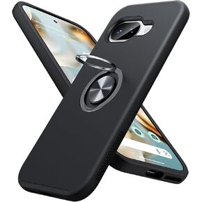 حافظة JAME لهاتف Google Pixel 8 Pro، حافظة هاتف Pixel 8 Pro رفيعة وقوية ومضادة للصدمات مع مسند حلقي معدني لجراب Google 8 Pro، أخضر جبال الألب