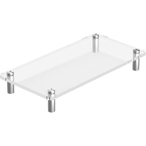 ONEGenug Acrylic Monitor Stand for Desk, Sturdy Acrylic Laptop Stand Acrylic Monitor Riser for Laptop/Computer/PC/Printer, Monitor Stand for Office/Home (15.75 x 7.9 inch)