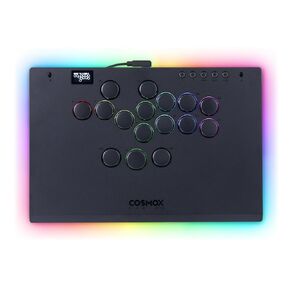 Haute42 Leverless Controller Arcade Stick: Aluminum Leverless Arcade Stick M Ultra with Lock Button & RGB Lighting, Arcade Controller Street Fight for PC/PS3/PS4/Switch Game,Low-Profile Switch Arcade Stick Support Hot Swap & SOCD