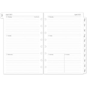 2025 Weekly & Monthly Planner Refill, Letter Size Planner Inserts for 11-Disc Discbound Planner, 12 Monthly Calendars with Monthly Tabs, 8.5"x11"