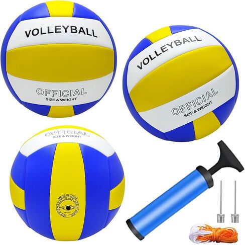 Volleyball Official Size 5 Volleyball Soft PU Beach Volleyball Waterproof Volleyball for Indoor Outdoor Training Volleyball Game Ball for Beginner Teenager Adult in Saudi Arabia