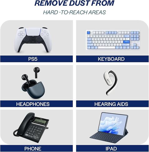 منفضة الهواء المضغوط لتنظيف أجهزة الكمبيوتر - منفضة الهواء المعلبة للاستعمال مرة واحدة للوحة المفاتيح والإلكترونيات، قطعتين، 3.5 أونصة in Kuwait