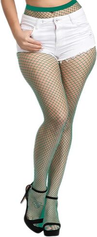 Womens Fishnets Colorful Fishnet Tights Sexy High Waist Fishnet Pantyhose Mesh Fishnet Stockings 2 Pack, M Hole in Saudi Arabia