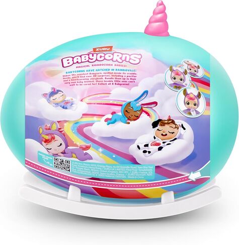 Babycorns Interactive Baby Doll Series 1 Large (Unicorn) by ZURU with Lights and Sounds, Magical Babydolls, Surprise, Unboxing, Girls, Dolls, Story in Kuwait