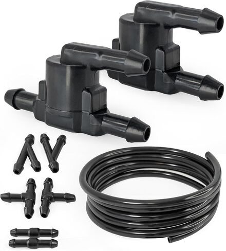 1 pc 2-way Check Valve Universal for Front Windshield Washer Nozzles replacement for Toyota, Lexus, Nissan, Ford & more brands; Windshield washer check valve OE# 85321-28020 by Click&Fit accessories in Kuwait