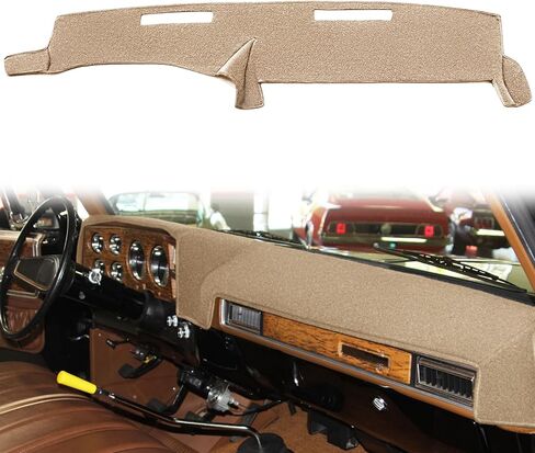Yiz Dash Cover Mat Custom Fit for 1973-1980 Chevy Chevrolet C10 C20 C30 K10 K20 K30 Suburban K5 Blazer Pickup,GMC Jimmy C/K 15 25 35 1500 2500 Suburban Sierra,Dashboard Pad Carpet(73-80 Black) J74 in Kuwait