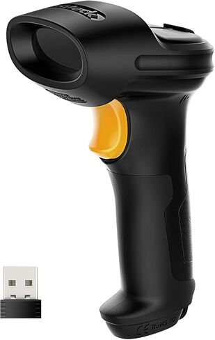 Inateck Bluetooth Barcode Scanner, 2D Wireless Barcode Scanner, Bluetooth 5.0 and 2.4Ghz Adapter, 3 in 1 Reader, Support GS1 Barcode, BCST-73 Blue White in Saudi Arabia