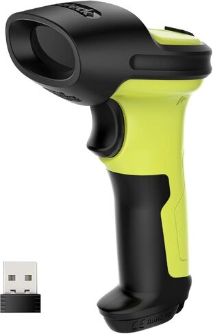 Inateck Bluetooth Barcode Scanner, 2D Wireless Barcode Scanner, Bluetooth 5.0 and 2.4Ghz Adapter, 3 in 1 Reader, Support GS1 Barcode, BCST-73 Blue White in Saudi Arabia