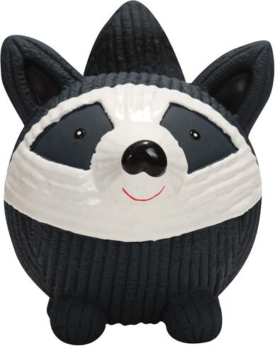HuggleHounds Ruff-Tex Latex Ball Dog Toy - Dog Toys Rubber, Puppy Toys, Puppy Essentials, Heavy Duty Squeaky Ball for Small, Medium & Large Dogs, All Breeds - Finn The Shark, Large in Kuwait