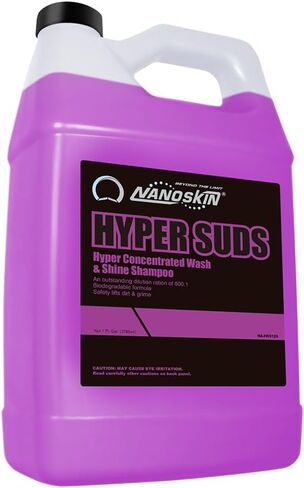 Nanoskin HYPER SUDS Foaming Car Wash Shampoo 1 Gallon - Ultra Concentrated: Works with Foam Cannon, Foam Gun, Bucket Wash, Pressure Washer | Ideal for Use in Mixing/Metering systems | 800:1 Dilution in Saudi Arabia