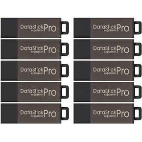 محرك أقراص فلاش USB 2.0 DataStick Pro من Centon Electronics، سعة 4 جيجابايت، 100 محرك أقراص فلاش USB، 100 حزمة مجمعة، رمادي
