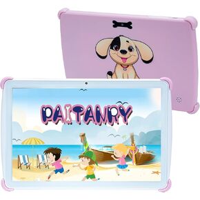 paitanry Kid Tablet, 10 Inch Android 13 Tablet for Kids with 4GB RAM 64GB ROM, WiFi 6, 5000mah Battery, GMS, 2.0MP + 5.0 MP (Green)