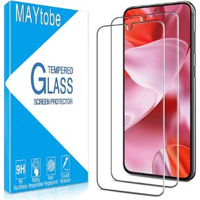 MAYtobe [2 Pack] Designed for Samsung Galaxy S23 Screen Protector Tempered Glass, Supports Ultrasonic Fingerprint Scanner, Bubble Free, Case Friendly, Easy to Install