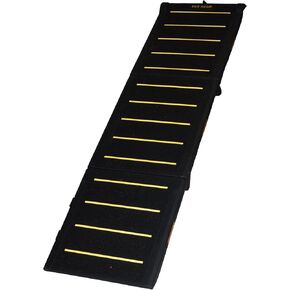 منحدرات عتاد PET Supertrax للكلاب والقطط ، سطح الجر الأقصى ، المحمول/السهل الطائر (لا توجد أدوات مطلوبة) ، مقبض مدمج للسفر ، بطول 42-71 بوصة ، يدعم 150-200 رطل ، الزمرد