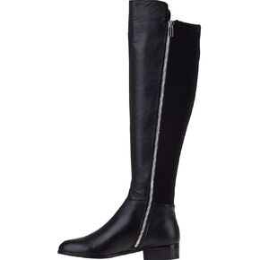Michael Michael Kors Bromley Flat Boot Black Nappa/Sensitive Stretch 5.5