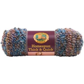 Lion Brand Yarn 792-237 Homespun Thick and Quick Yarn, Lakeside Stripes, 30.48x10.16x10.16 cm