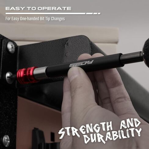 Magnetic Screwdriver Bit Holder Set: 2-Piece 1/4 Inch Hex Shank Quick Release Extension Adapter | Super Straight Durable CR-V Steel | Universal Fit for Impact Driver Bits | 6", 12" Long in Saudi Arabia