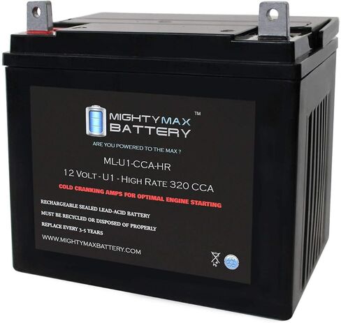 Mighty Max Battery ml-u1-cca - 12v 200 cca - SLA Starting Battery for Lawn, Tractors and mowers Brand Product (3351559) in Saudi Arabia