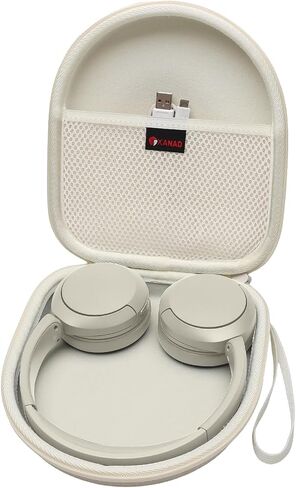 XANAD Hard Case for Sony WH-CH520 / WH-CH510 & JBL Tune 510BT / 710BT / 660NC / Live 660NC / Live 660NC Headphone - Cream in Kuwait