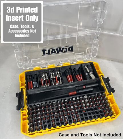 Impact bit holder insert for DEWALT Medium ToughCase (7 compartment + 120 bit) in Kuwait