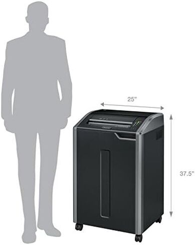 Fellowes Powershred 225Mi 100% Jam Proof 16-Sheet Micro-Cut Commercial Grade Paper Shredder (4620001), Black in Kuwait