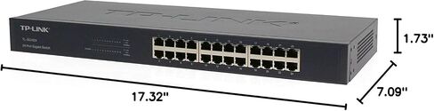TP-Link TL-SG1016, 16 Port Gigabit Unmanaged Ethernet Switch | Plug & Play, Sturdy Metal, Shielded Ports, Rackmount, Fanless, Black, 3 Year Manufacturer Warranty in Kuwait