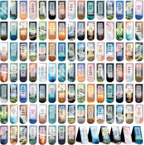 26 PCS مسيحيات مرجعية مرجعية لآية الكتاب المقدس الإشارات الإشارات المرجعية المغناطيسية للنساء لعلامات محبي كتاب الكتب للمعلمين للطلاب قراءة مكتب المدرسة الوطن in Kuwait