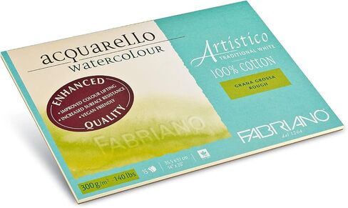 Fabriano Artistico Watercolor Block, 9" x 12", Traditional White in Kuwait