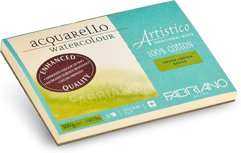 Fabriano Artistico Watercolor Block, 9" x 12", Traditional White in Kuwait