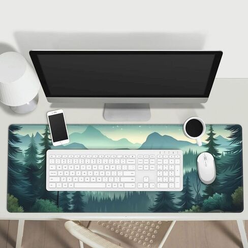 حصيرة Mouse Mouse Mouse Mouse Extring كبيرة XL Mouse Desk Mat Desid Desk Non-Slip Pads Mice Mice Mices Micked Thace for Office and Home ، 31.5 × 11.8 × 0.12 بوصة in Saudi Arabia