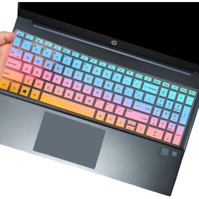 Keyboard Cover Skin for New 15.6" HP Pavilion x360 15t-eg200 15t-eg100 15-eg2373cl 15-eg2053cl 15-eg2373cl 15-eg2153cl 15-eh 15-eh0015cl 15-eh101onr 15-eh1070wm 15-er1051cl 15-eroo97nr-GradientBlack