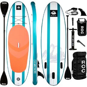 Polar Outdoors by Roc Inflatable Stand Up Paddle Board with Premium SUP Paddle Board Accessories, Wide Stable Design, Non-Slip Comfort Deck for Youth & Adults.